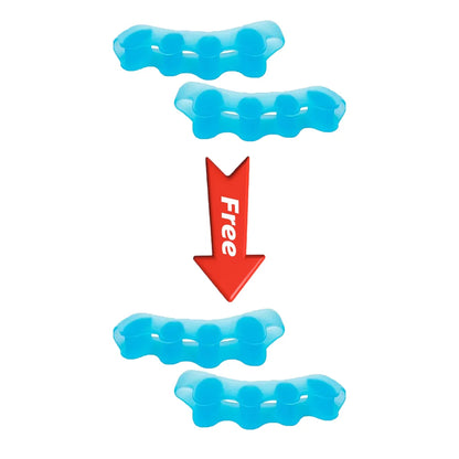 1Pair Soft Silicone Toe Separator Cushion Portable Household Foot Relief Protective Accessory For Toe Spacing