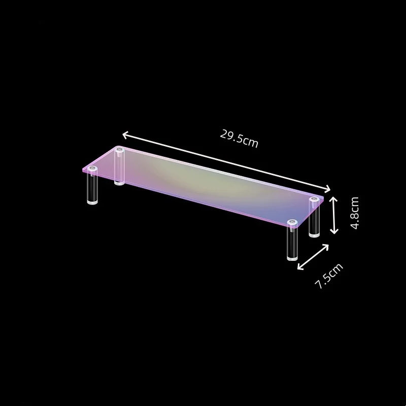 Clear Acrylic Display Stand For Anime Figures Cupcake Shelf Organizer Desserts Holder Jewels Display Risers Stand Perfume Stand