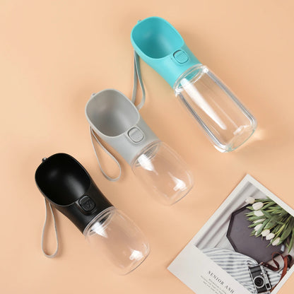 Portable Dog Water Bottle with Drinking Bowl – 300ml to 550ml