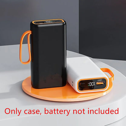 5V 2 Slot 21700 PD Type C Fast Charging Case For SmartPhone Battery Storage Box Welded Case DIY Power Bank Charger Shell
