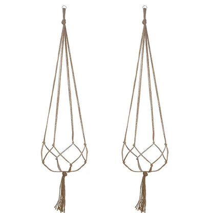 Hanging Flower Pot Net Planters for Hanging，Woven Plant Holder for Gardening, Planter Hanger Rack