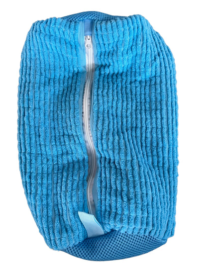 Machine washable shoe washing and drying bag, soft fiber—durable polyester shoe cover, adjustable shoelaces, durable shoe washin