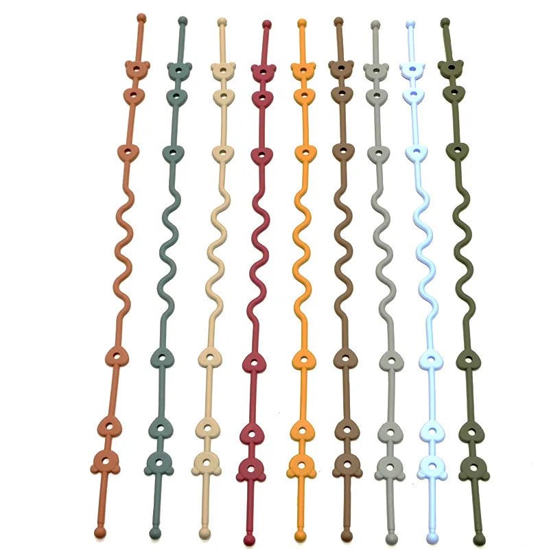 Silicone Pacifier Anti Drop Chain Baby Toy Teether Anti Drop Rope Baby Pacifier Chain Anti Loss Chain