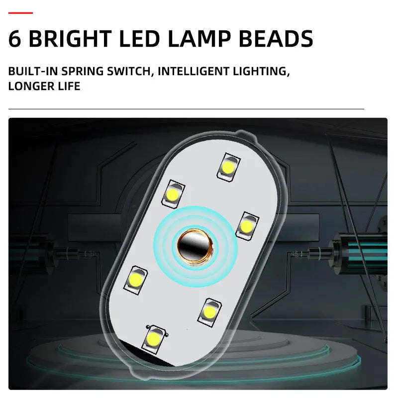 1/2/4Pcs Touch Sensor USB LED Interior light LED Lamp Car Ceiling Lamp Reading Light Car Decorations Roof Interior Lighting