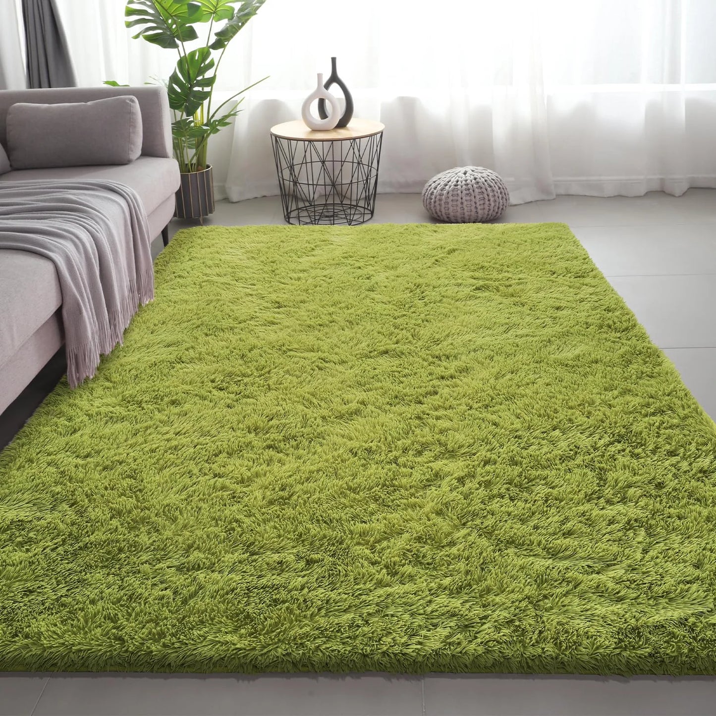VIKAMA Ultra-Soft Puffy Rug — Bedroom & Living Room Carpet