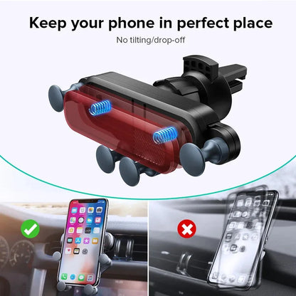 Universal Gravity Car Phone Holder Stand Air Vent Mount Mobile Support Automotive GPS