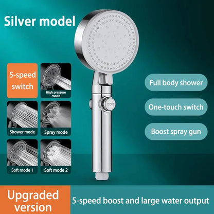For Xiaomi Shower Head 5 Modes Water Saving Adjustable High Pressure Showerhead Handheld Spray Hangable Bathroom Accessories New