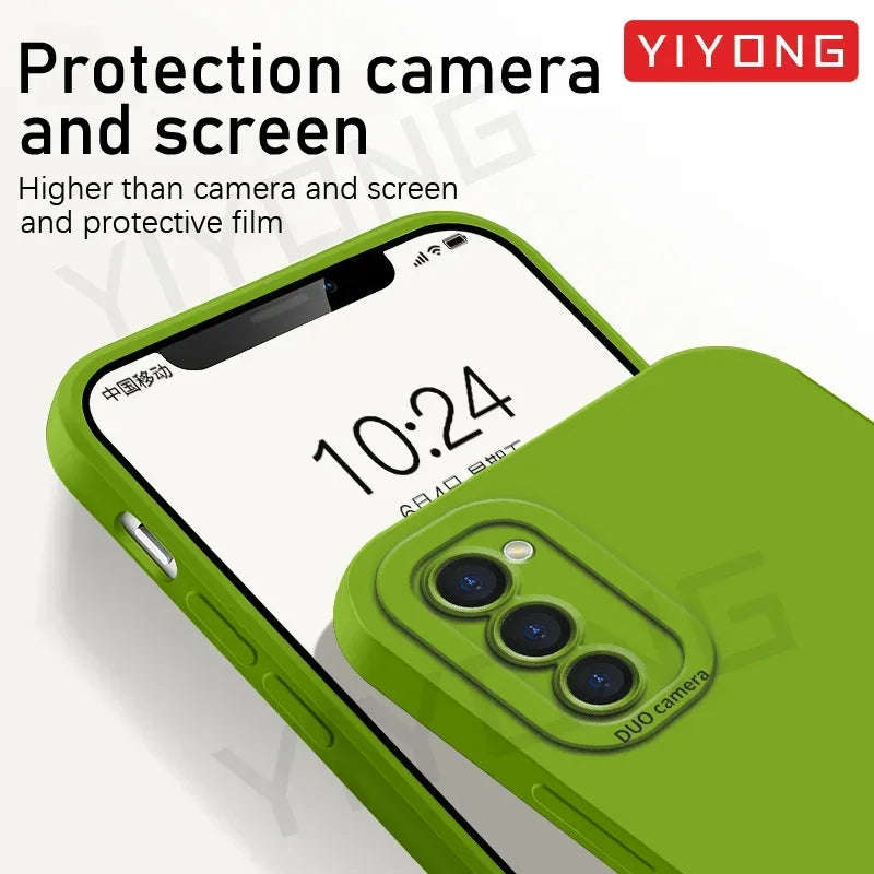 S23 Case YIYONG Silky Liquid Silicone Soft Cover For Samsung Galaxy S23 Plus S22 S24 S25 Ultra S22+ S23+ S24+ S25+ Phone Cases