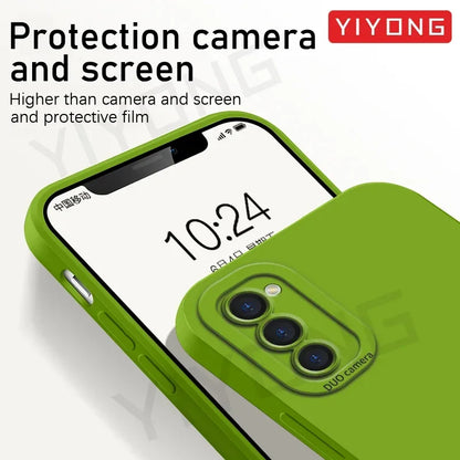 S23 Case YIYONG Silky Liquid Silicone Soft Cover For Samsung Galaxy S23 Plus S22 S24 S25 Ultra S22+ S23+ S24+ S25+ Phone Cases