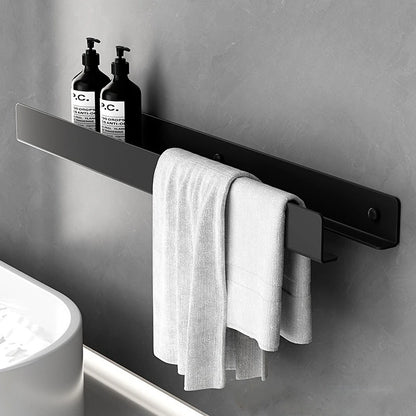 Aluminum Alloy Bathroom Organizer No Drill Wall Mounted Shelf for Toilet Bathroom Vanity Storage