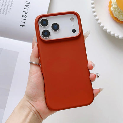 Matte Candy Color Phone Case for iPhone 17 Air 16 16E 15 Pro Max Liquid Silicone Shockproof Protection Skin Feeling Solid Cover