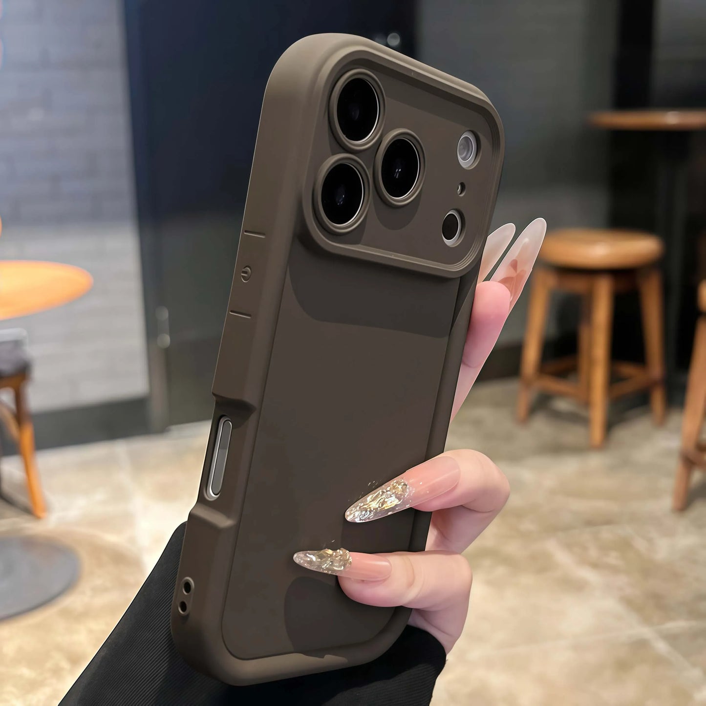 Thickened Shockproof Case for iPhone 17 16 15 14 13 12 11 Pro Max Pure Colour Cover for iPhone 17 Air 14 15 16 Plus Accessories