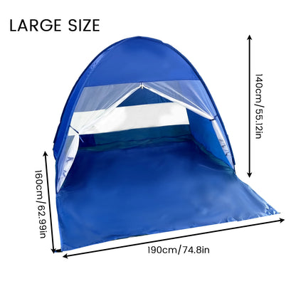 PAKICETUS Lightweight Pop Up Beach Tent with Carry Bag, Quick Setup Sun Shade Shelter Portable Outdoor Cabana Tent for Beach Vacation Outdoor Travel Lovers