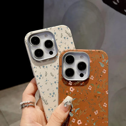 Floral Lichee Pattern Shockproof iPhone Case