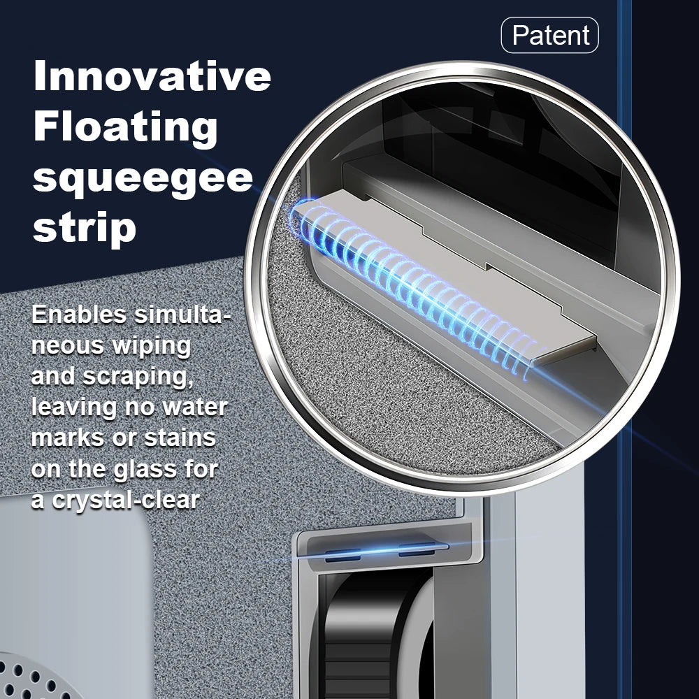 Window Cleaning Robot Liectroux S11, 4-Way Water Spray, 9000PA,Home Glass Floor Wall Tiles Cleaner Robot, Floating Scraping Tech