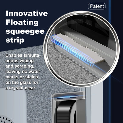 Window Cleaning Robot Liectroux S11, 4-Way Water Spray, 9000PA,Home Glass Floor Wall Tiles Cleaner Robot, Floating Scraping Tech