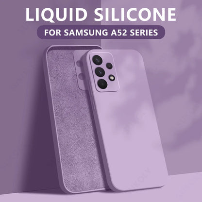 Liquid Silicone Case For Samsung Galaxy S24 S25 FE S26 S23 S22 Ultra Plus S25 Edge A57 A37 A56 A17 A16 A36 A54 A55 5G Soft Cover