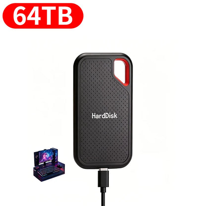 128TB External SSD Portable Solid State Drive 1TB Hard Drive Small Body Big Performance Basic Daily Storage