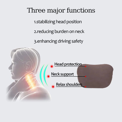 Car neck pillow car seat headrest automatic memory cotton protective pad suitable for head support of gaming chairs