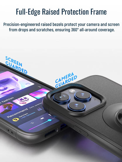 Shockproof Case for iPhone 17/16/15/14/13/12/11Pro Max Quad-Style Motorbike / Bicycle Phone Holder/Car Mount with Lock-in Design