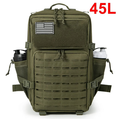 25L/45L Men's and Women's Tactical Backpacks , Outdoor Activities, Small School Backpacks with Water Bottle Holder
