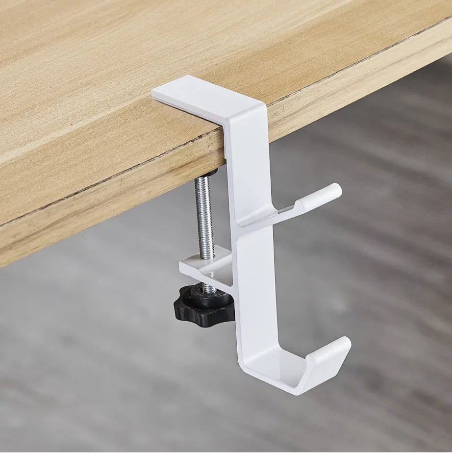 5-Shaped Portable Desk Hook | Punch-Free Table Edge Hanger for Handbags, Umbrellas | Student & Office Home Organizer