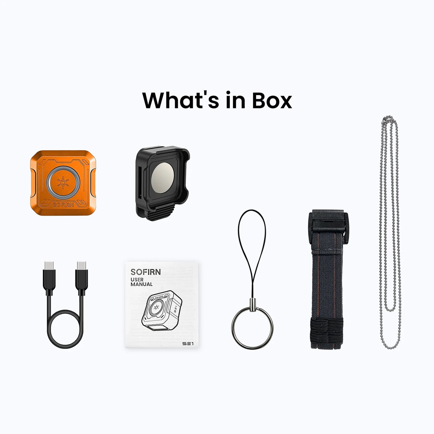 NEW SOFIRN SE1 300Lm Pocket Flashlight 76M RGB Signal Ring EDC Light Magnetic Wrist Keychain Torch