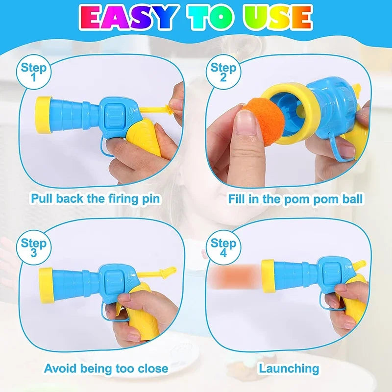Cat Ball Launcher Toy – Interactive Plush Ball Shooter Set