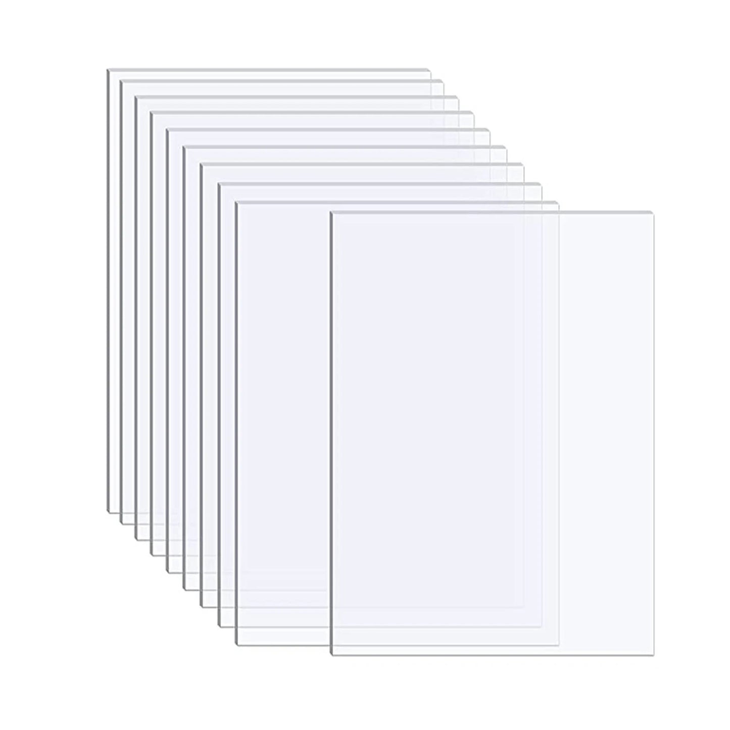 Clear Arch/Rectangular Acrylic Sheet Board for DIY Craft Signage Display Projects Picture Frame Wedding Place Card Decor Sign