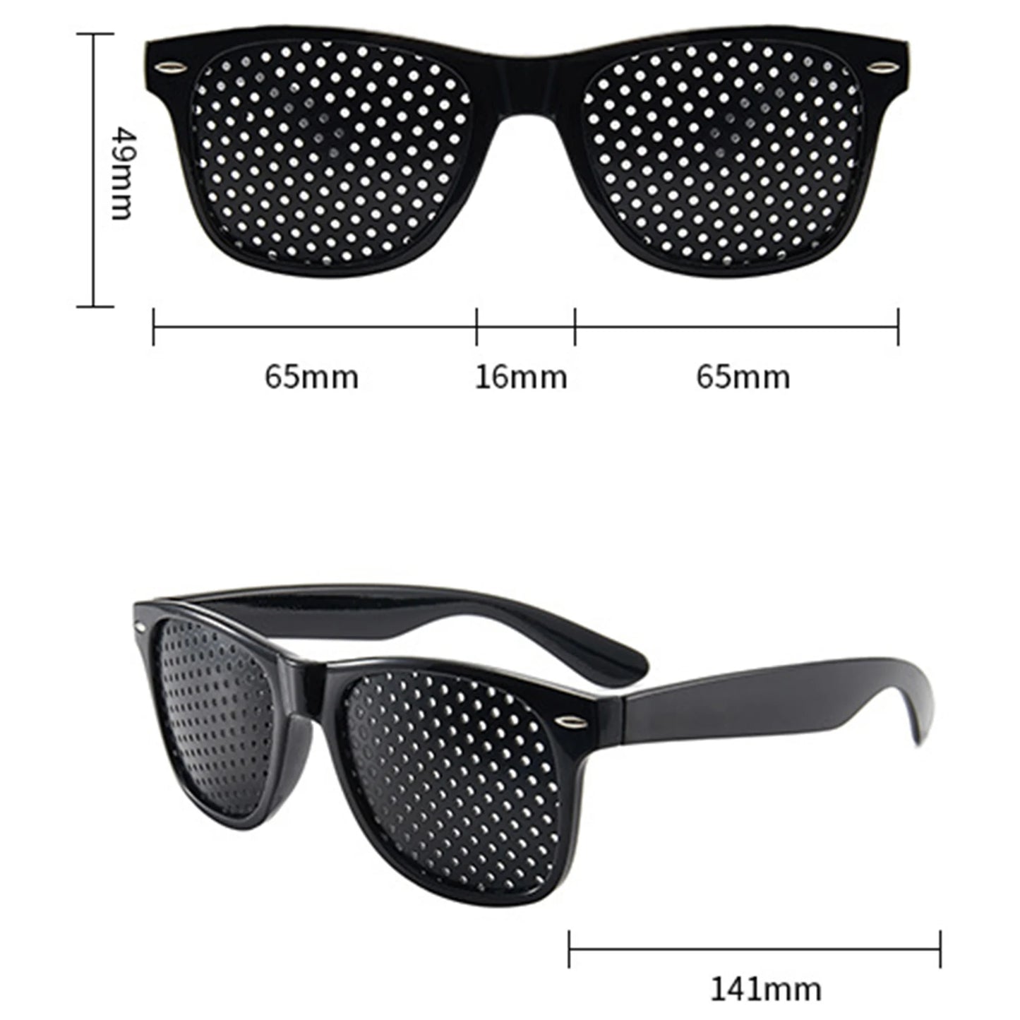 Anti-myopia Astigmatism Glasses Vision Correction Fatigue Pin Hole Glasses With Holes For Men Women Eyesight Improvement Eyewear