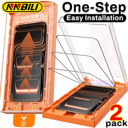 NNBILI For IPhone 17 ProMax/17 Pro/17 Air Easy To Install Tempered Glass Screen Protectors HD Clear Films for IPhone 17 17Air
