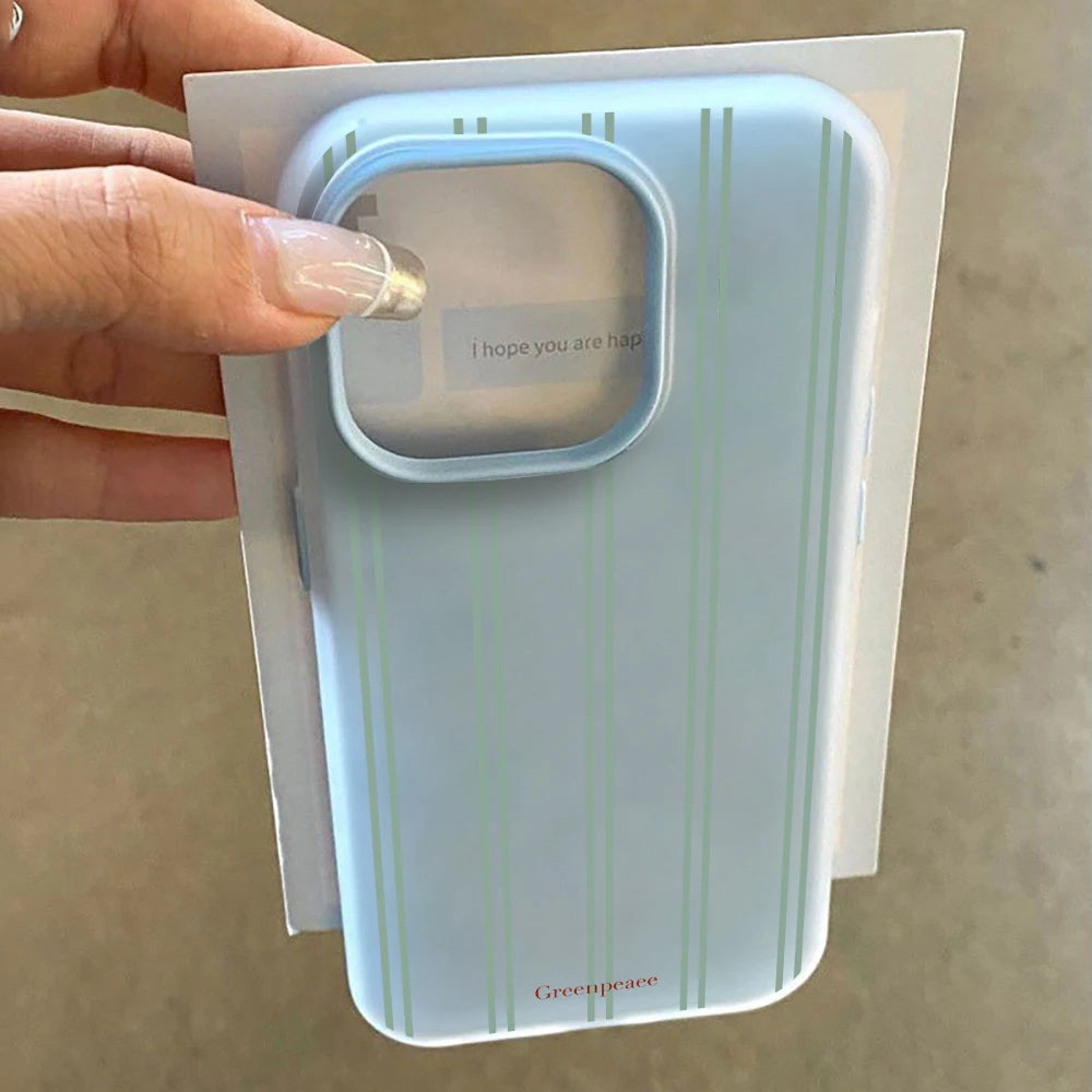 Candy Stripe iPhone Case — Colorful Shockproof Cover