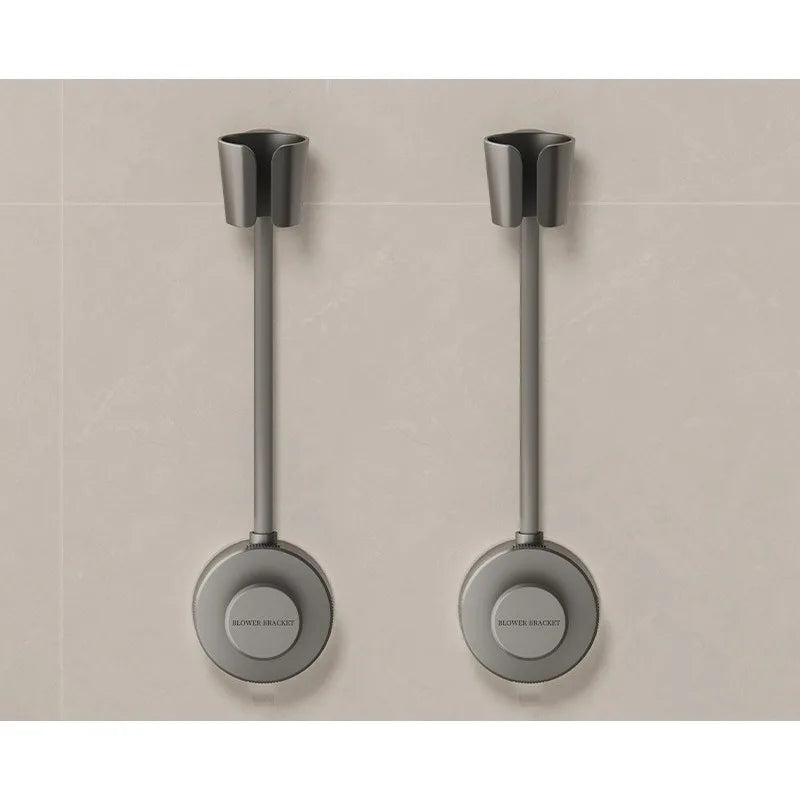 Powerful Suction Cup Hair Dryer Stand Bathroom Shelf Bathroom Organizer Shower Organizer No Need To Hold By Hand Hanging Rack