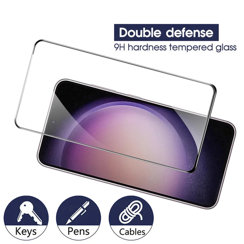 For Samsung S24 Glass, S26 S25 S24 Ultra Screen Protector For Samsung Galaxy S23 Glass Samsung S24 Ultra Tempered Glass Samsung S23 FE S20 S21 S22 Plus Protective Film Galaxy S24 Screen Protector Samsung S22