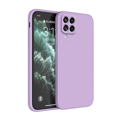 Funda Original Phone Case for Samsung A12 M12 A22 M22 A32 A42 A52 A72 5G Matte Silicone Camera Protective Cover Cases