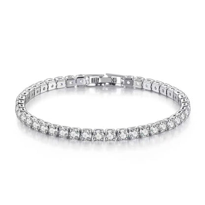 Lihong S925 Sterling Silver Zircon Tennis Bracelet – Women’s Fashion Jewelry