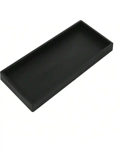 1 Pack Bathroom Tray Soft Silicone Jewelry Tray Dressing Table Decorative Bathroom Tray Organizer Suitable for Dressing Tables