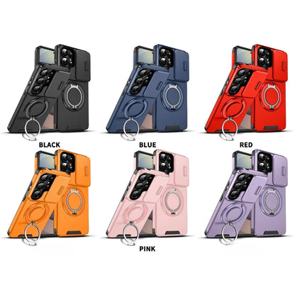 Phone Case for Samsung Galaxy S26 S23 S22 S21 Ultra S26 Edge S26 S25 S24 Plus S25 FE 360 Degree Rotating Magnetic Bracket Cover