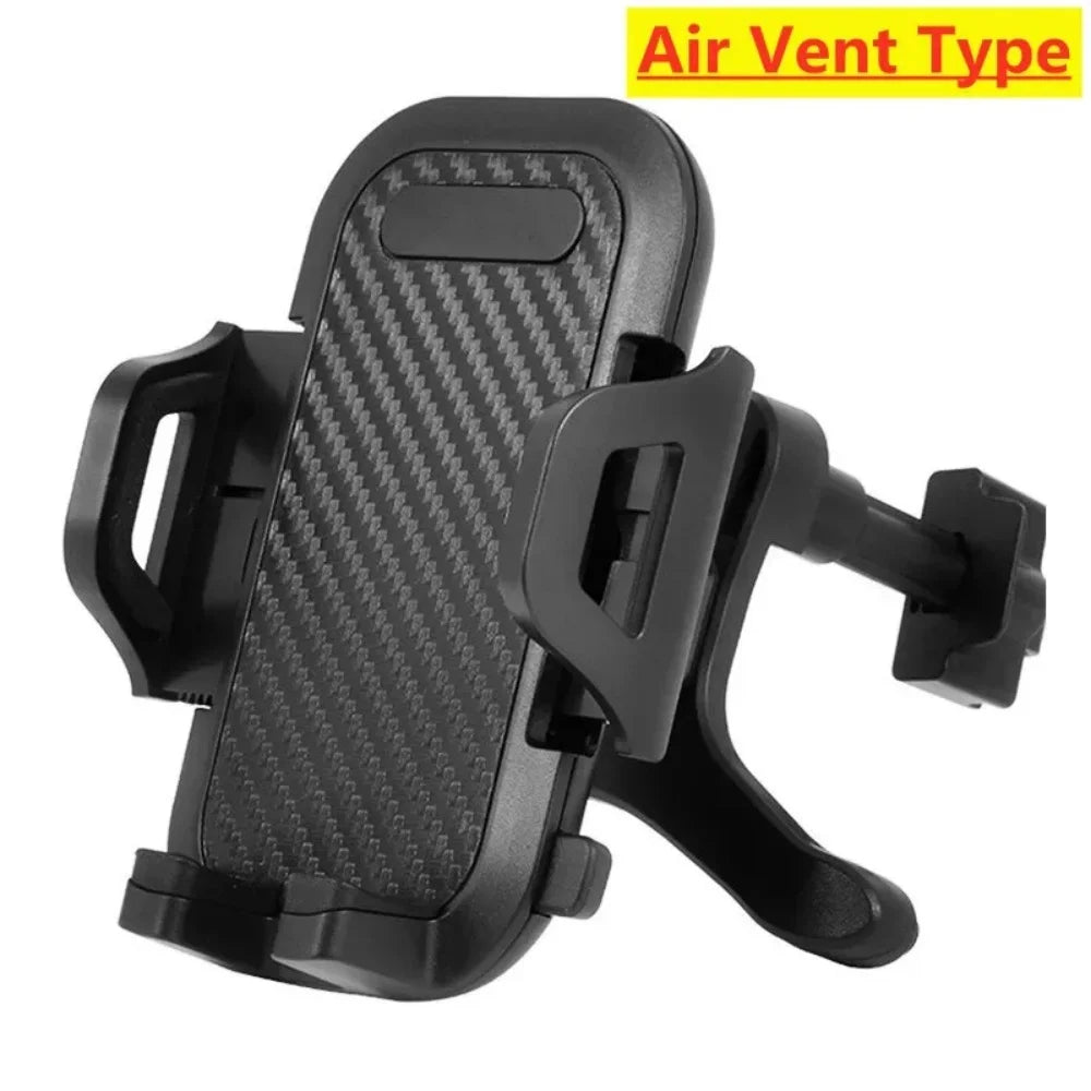 Universal 360° Rotatable Car Phone Holder Windshield Suction Cup & Air Vent Mount Stand for Cellphone Stable Car Phone Bracket