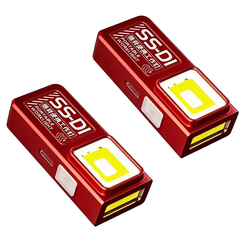 Mini COB LED Flashlight USB C Rechargeable Powerful Work Light  with Clip Magnet Waterproof EDC Camping Walking Pocket Lamp