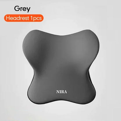Memory Foam Car Headrest & Lumbar Support Cushion