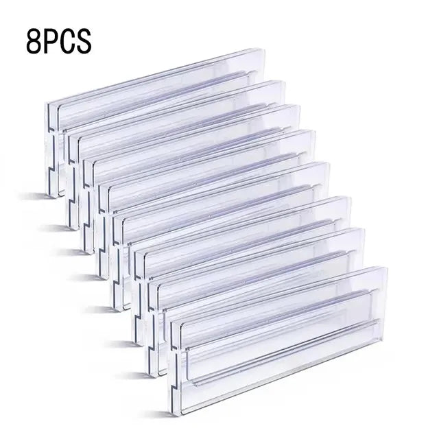 1/2/4/6/8PCS Drawer Wardrobe Dividers Organizers Expandable From Kitchen Drawer Organizer, Clear Plastic Partition Plate Tools