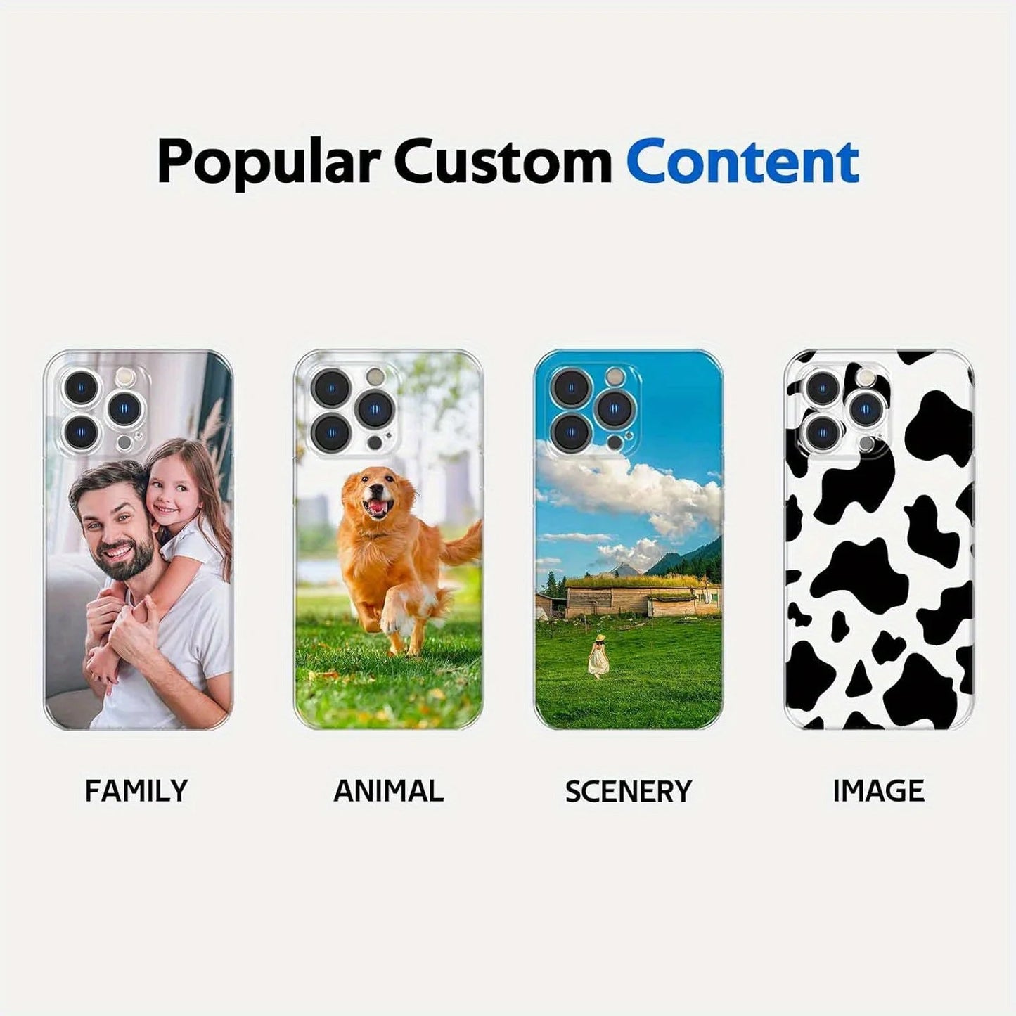 For iPhone 16 16e 15 14 13 12 11 Pro Max Mini SE 2020 2022 XS XR 6 6s 7 8 Plus DIY Photo Customized Soft Case TPU Back Cover