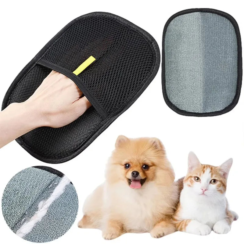 Pet Hair Remover Portable Washable Clothes Hair Dehairing Gloves Pet Cleaning Products Pet Accessories