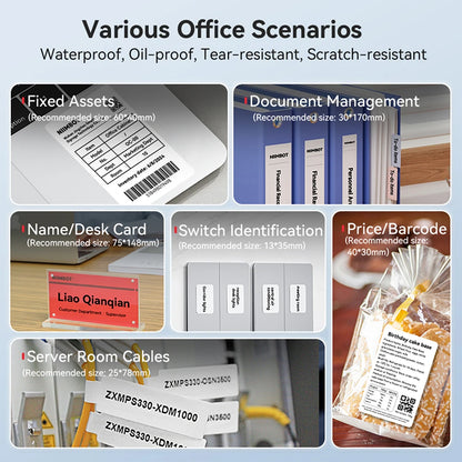 Portable Niimbot B1 Wireless Label Maker Adhesive Sticker Printer Labeling Machine DIY 20-50mm Labels for Office Home