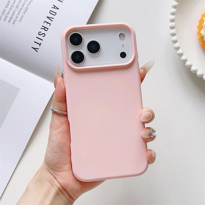 Matte Candy Color Phone Case for iPhone 17 Air 16 16E 15 Pro Max Liquid Silicone Shockproof Protection Skin Feeling Solid Cover