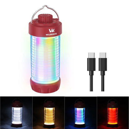 Wurkkos CL01 Camping Lantern 550LM Rechargeable LED Flashlight Waterproof EDC Work Light RGB Torch Power Bank Mini Magnetic Lamp