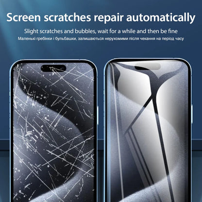3Pcs Soft Hydrogel Film For iPhone 16 15 14 13 12 11 Pro Max XS XR X 7 8 15 Plus Protective Silicone TPU Screen Protector