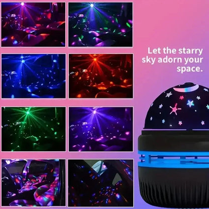 Galaxy Projector RGB Star Projector USB Powered Remote Control Night Light Lamp for Birthday Gifts Holiday Party Room Decoration