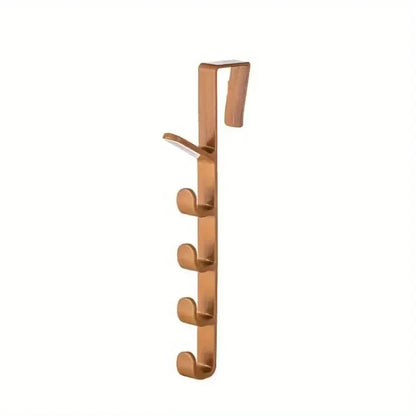 Over-the-Door 5-Hook Rack – Clothes, Bags & Hat Organizer